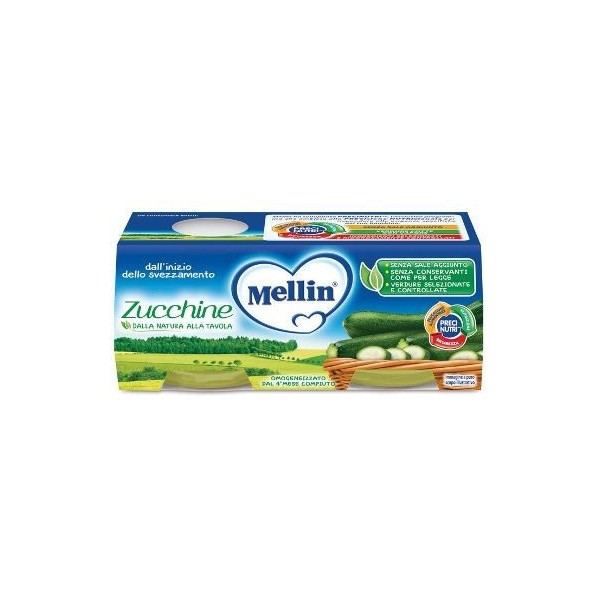 MELLIN OMOGENEIZZATO ZUCCHINE 2 X 80 GR