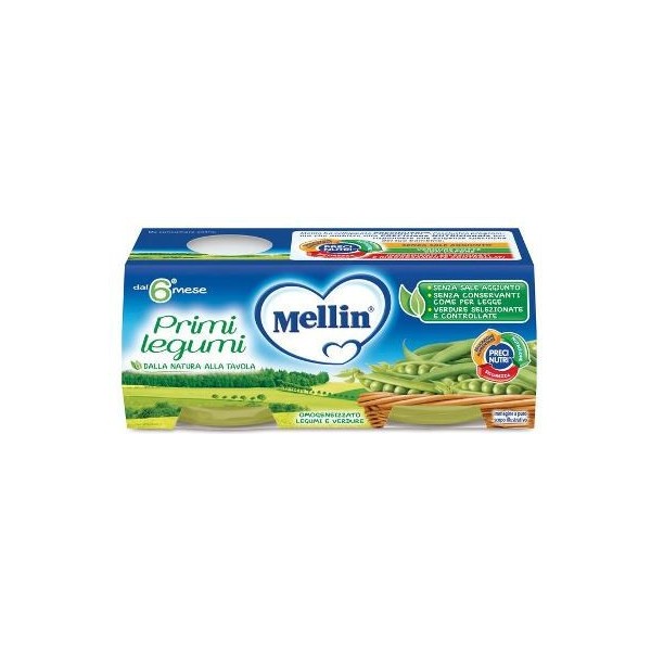 MELLIN OMOGENEIZZATO PRIMI LEGUMI 2 X 80 GR