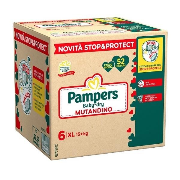PAMPERS BABYDRY MUTANDINA XL QUADRIPACK 52 PZ
