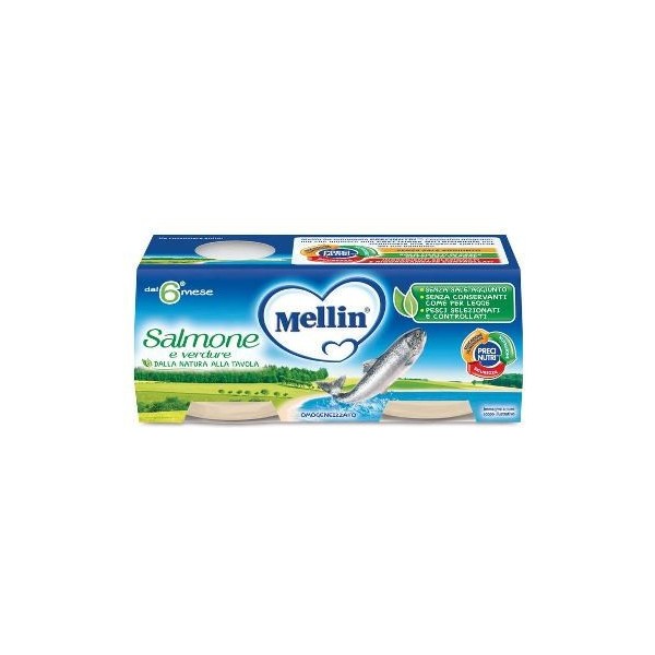 MELLIN OMOGENEIZZATO SALMONE 2 X 80 GR