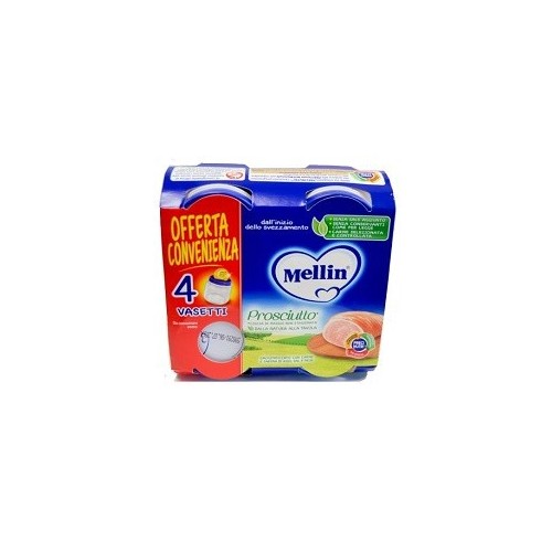 MELLIN OMOGENEIZZATO PROSCIUTTO 4 X 80 GR