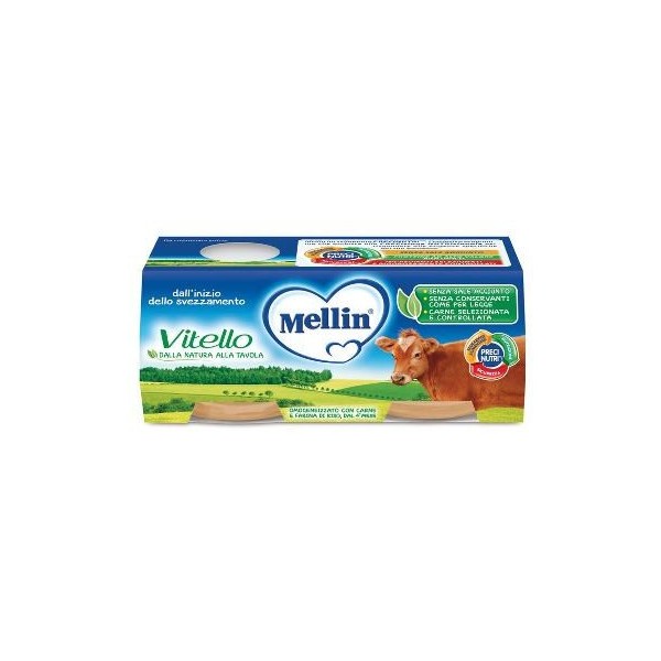 MELLIN OMOGENEIZZATO VITELLO 4 X 80 GR