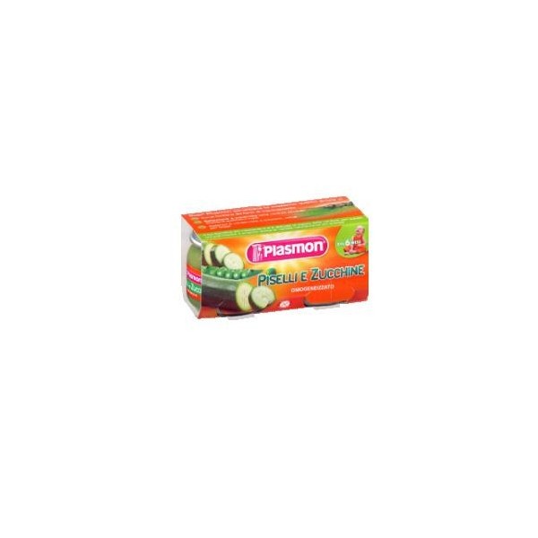 PLASMON OMOGENEIZZATO PISELLI E ZUCCHINE 2 X 80 GR