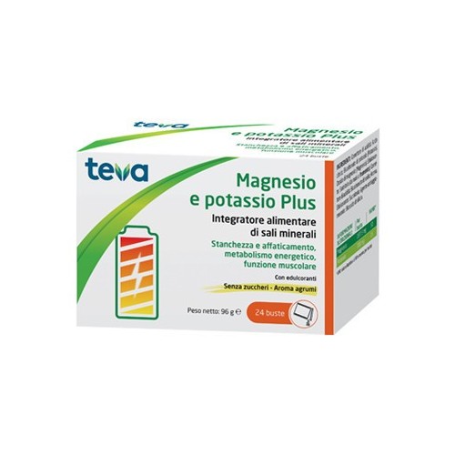 MAGNESIO E POTASSIO TEVA 24 BUSTINE