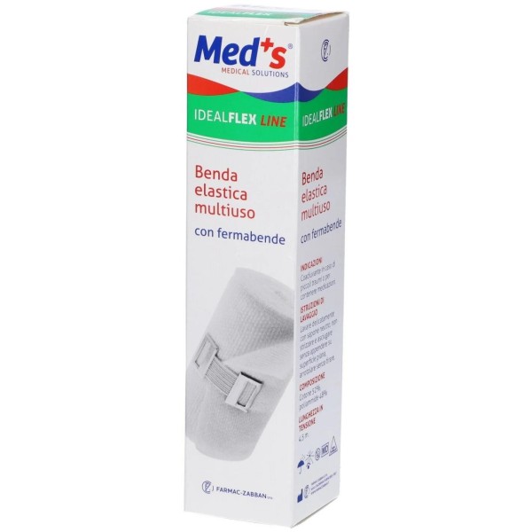 MEDS BENDA IDEALFLEX ELASTICA MONOUSO COTONE E NYLON 8 X 450 CM