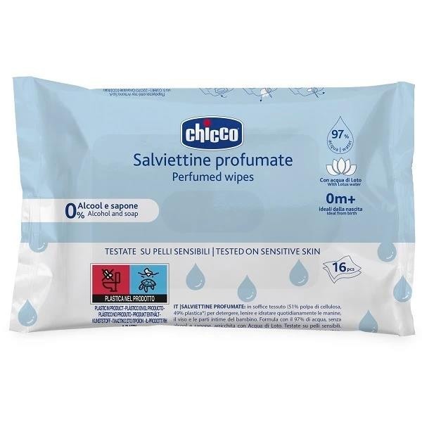 CHICCO NUOVE SALVIETTINE 16 PEZZI POCKET 