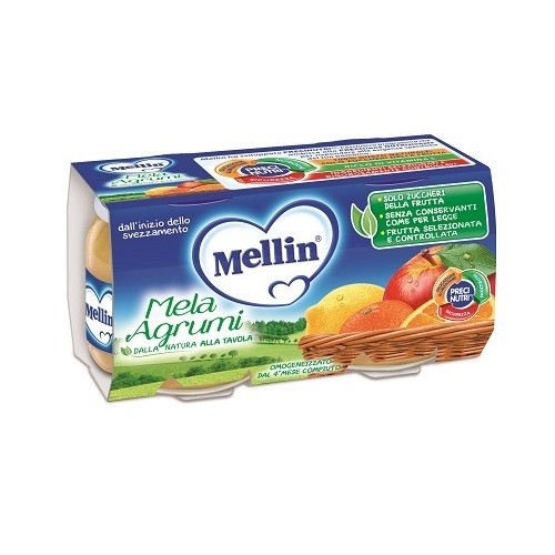 MELLIN OMOGENEIZZATO MELA E AGRUMI 2 X 100 GR