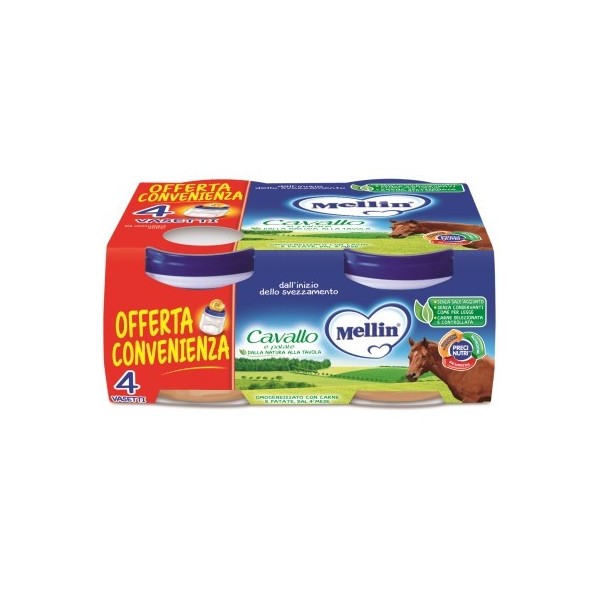 MELLIN OMOGENEIZZATO CAVALLO 4 X 80 GR
