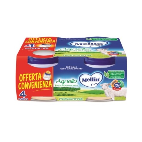 MELLIN OMOGENEIZZATO AGNELLO 4 X 80 GR
