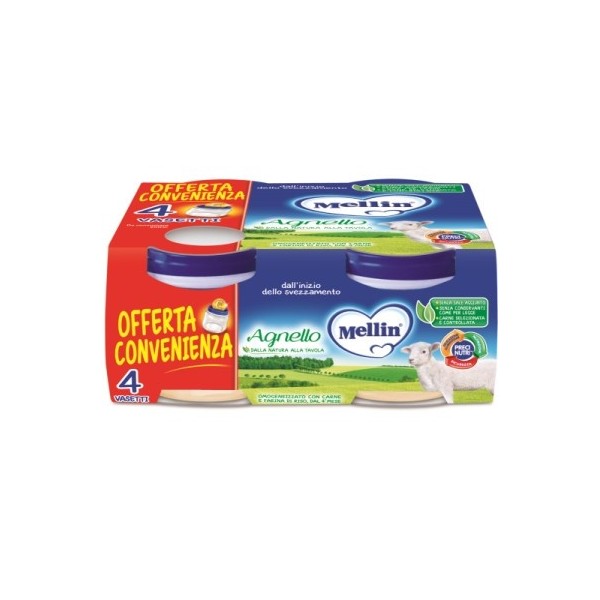 MELLIN OMOGENEIZZATO AGNELLO 4 X 80 GR