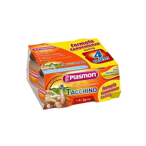 PLASMON OMOG TACCHINO 4X80G