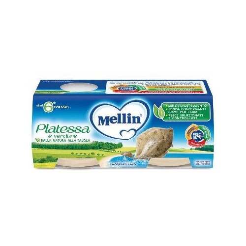 MELLIN OMOG PLATESSA 2X80G