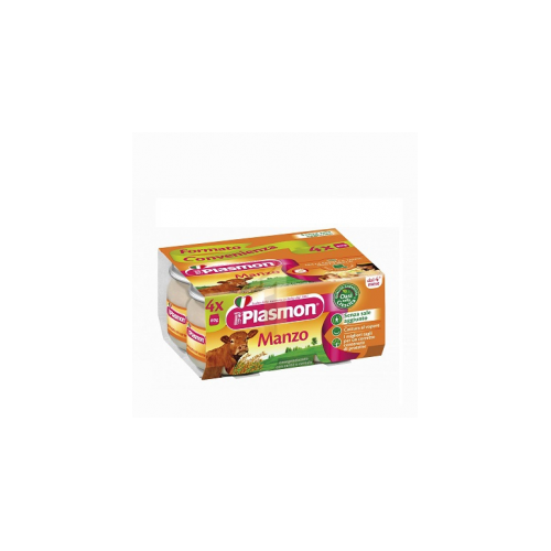 PLASMON OMOGENEIZZATO MANZO 4 X 80 GR