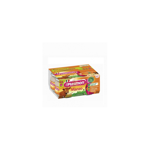 PLASMON OMOGENEIZZATO MANZO 4 X 80 GR