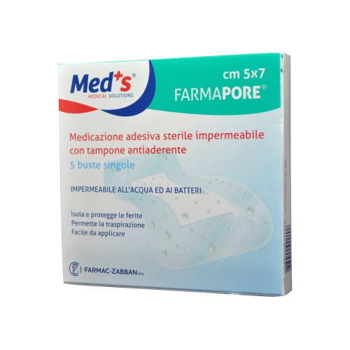 MEDS MEDIC ADESIVA IMPERMEABILE 5X7CM 5PZ