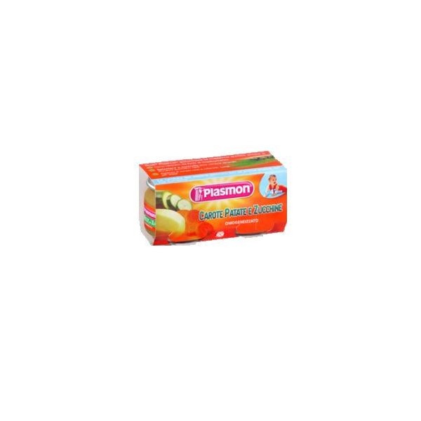 PLASMON OMOGENEIZZATO CAROTE PATATE E ZUCCHINE 2 X 80 GR