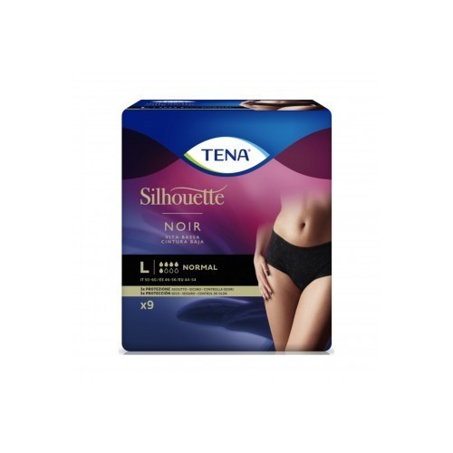 TENA SILHOUETTE NOIR L 9 PEZZI