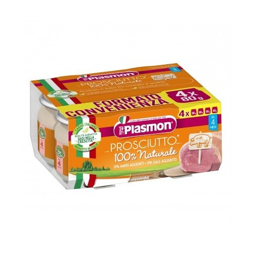 PLASMON OMOGENEIZZATO PROSCIUTTO 4 X 80 GR