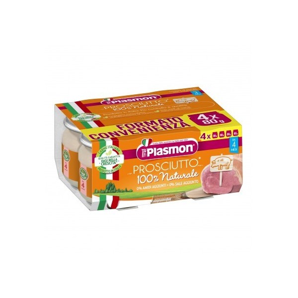PLASMON OMOGENEIZZATO PROSCIUTTO 4 X 80 GR