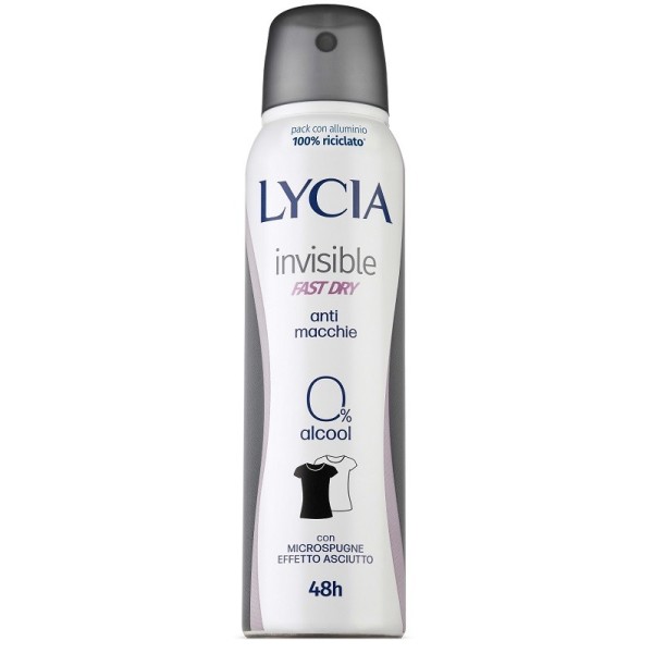 LYCIA SPRAY INVISIBLE ANTIOD FAST DRY 150ML