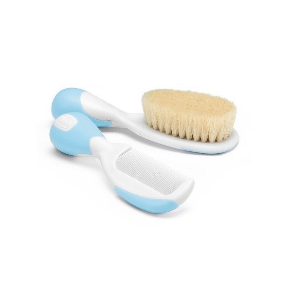 CHICCO SPAZZOLA E PETTINE AZZURRO