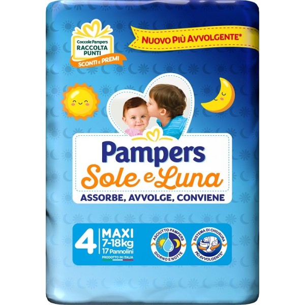 PAMPERS SOLE E LUNA MAXI 17 PZ