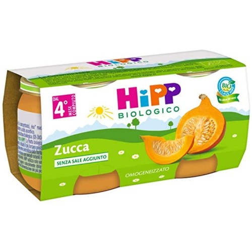 HIPP BIOLOGICO OMOGENEIZZATO ZUCCA 2 X 80 GR