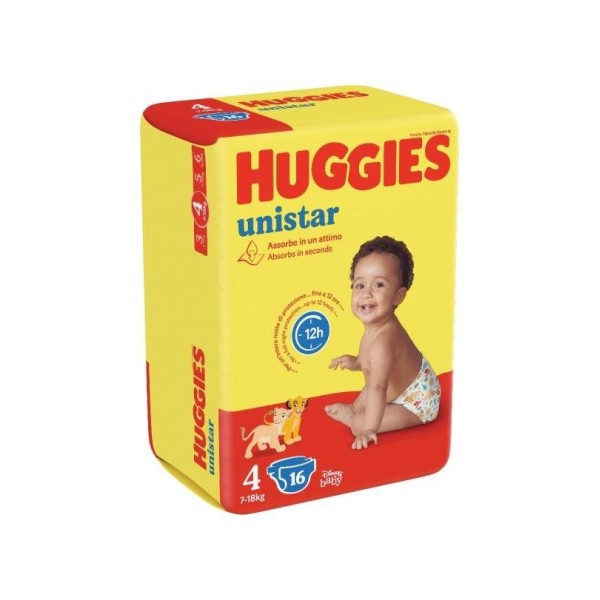 HUGGIES UNISTAR BASE 4 16PZ