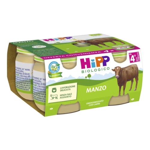 HIPP BIO OMOG MANZO 4X80G