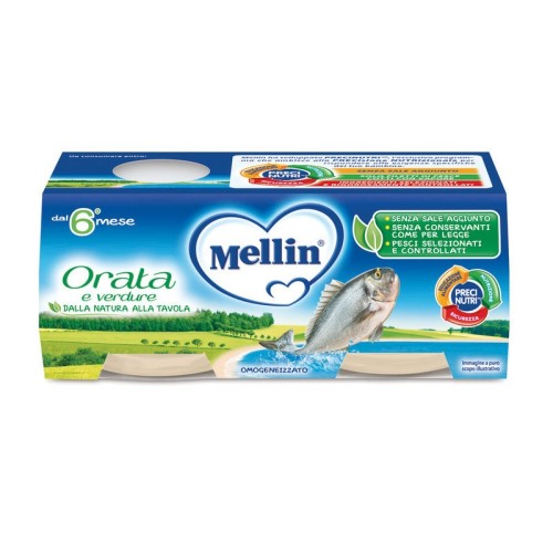MELLIN OMOGENEIZZATO ORATA 4 X 80 GR