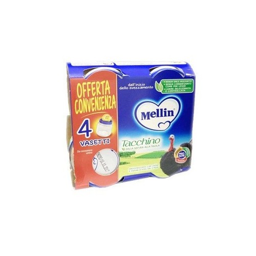 MELLIN OMOGENEIZZATO TACCHINO 4 X 80 GR