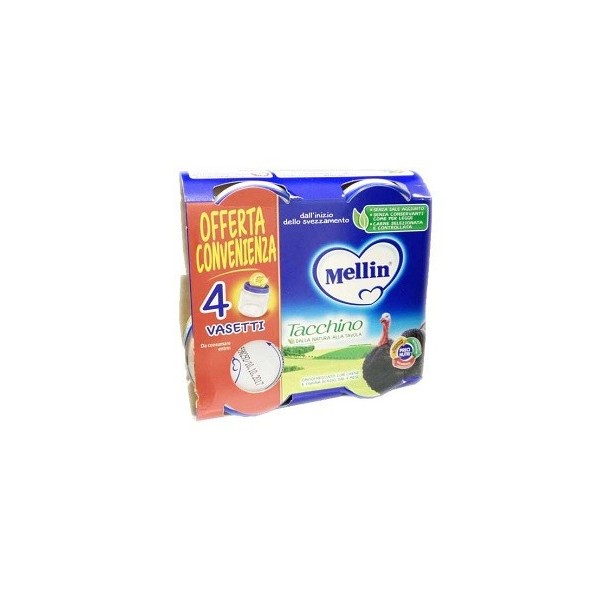 MELLIN OMOGENEIZZATO TACCHINO 4 X 80 GR