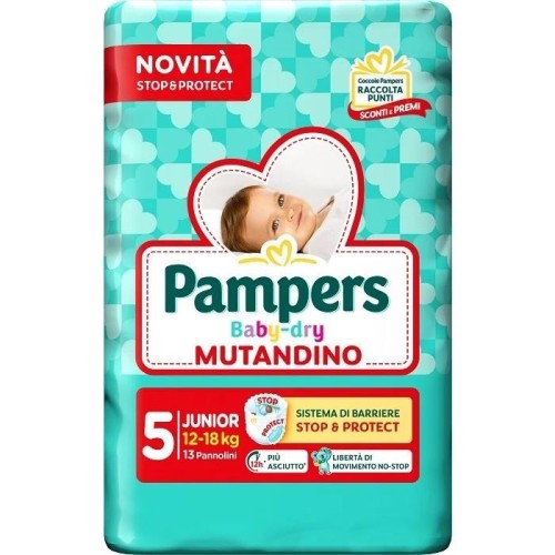 PAMPERS BABYDRY MUTANDINA JUNIOR SMALL PACK 13 PZ